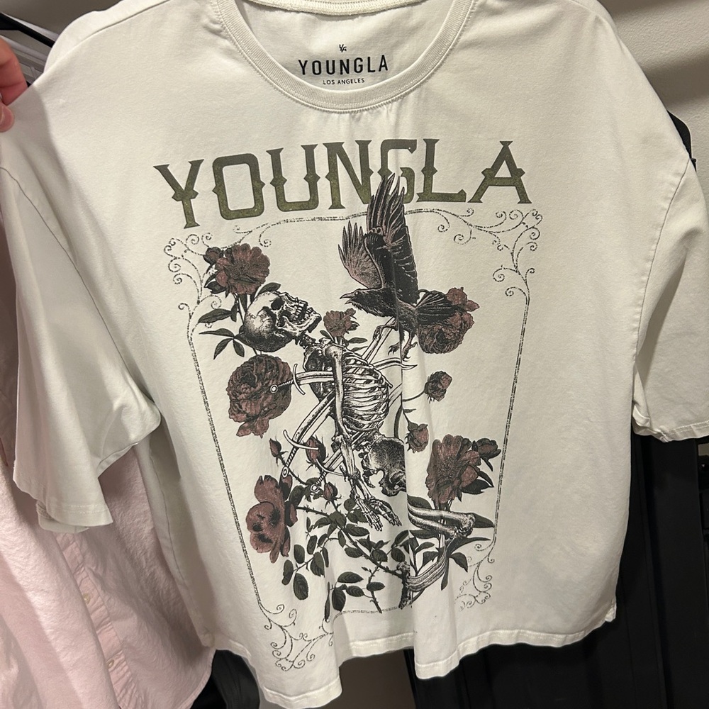 YoungLA White Graphic Tee